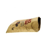 Customized printed aluminum foil kraft food paper bag with zipper for potato chips